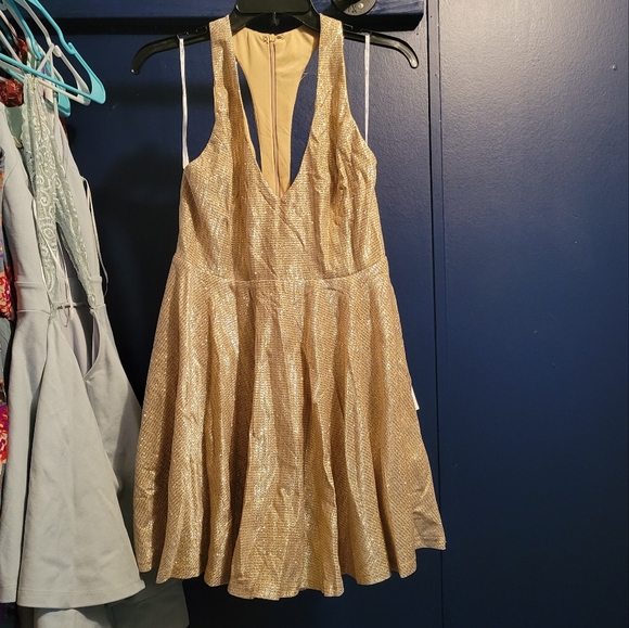 Lulu's Gold Dress - Picture 3 of 5